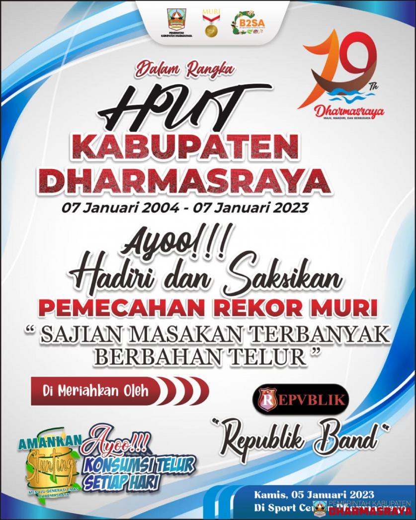 RAMAIKAN HUT DHARMASRAYA KE-19 DENGAN PEMECAHAN REKOR MURI 